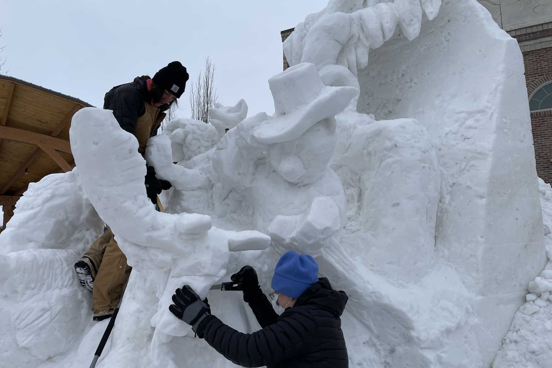 Driggs Snowscapes Snow Sculpting